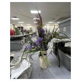 Porcelain Planter w/Faux Floral Picks