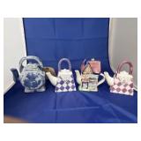 4 Pcs - Decorative Teapots