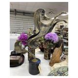Metal Horse Statue on marble Base
