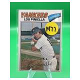 1977 TOPPS LOU PINIELLA CARD