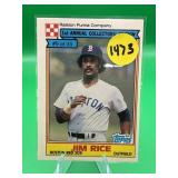 1984 PURINA HOF JIM RICE CARD