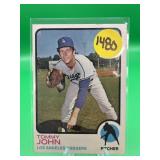 1973 TOPPS TOMMY JOHN CARD