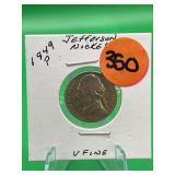 1949-P Jefferson Nickel Very Fine