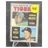 ROOKIE CARD 1970 TOPPS TIGERS ROOKIES
