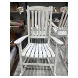 White Wooden Rocking Chair