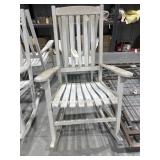White Wooden Rocking Chair