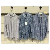 3 Mens Long Sleeve Shirts 2x
