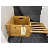 Wood Crate w/Riser 12"L x 12"W x 7"H