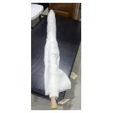 Roll of White Sheer Fabric 52"