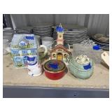 6 Pcs - Glass Trinket Box - Porcelain Dishes
