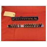 Stanley Sockets - Metric 3/8 Drive on Rail