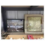 2 Pcs - Framed Wall Art 18"x18" & smaller