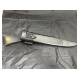 Metal Tipped Leather Sheath 13"