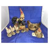 7 - Rooster Figures