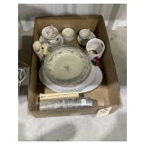 China Saucers - Small Plates - Pyrex Pie Plate