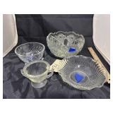 Crystal Footed Bowl - Crystal Punch Bowl - Sugar