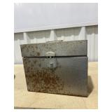 Metal Box w/Assorted Vinyl Records 88