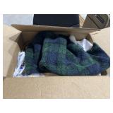 Box of Assorted Fabric - Buttons & More