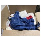Box of Assorted Clothing - Fabric - Quilt Fill