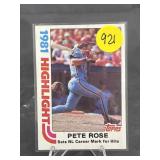 1982 TOPPS PETE ROSE CARD