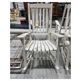 White Wooden Rocking Chair
