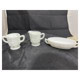Westmoreland Milk Glass Sugar/Creamer