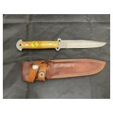 Cordova 6" Fixed Blade Knife w/Leather Sheath