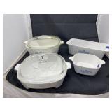 3 - Corningware Casserole Dishes w/Lid