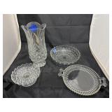Crystal Vase - Serving Tray - Bowl - Candle Riser