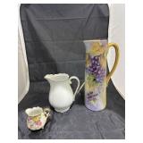 3 - Porcelain Pitchers