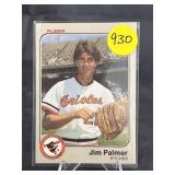 1983 FLEER HOF JIM PALMER CARD