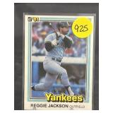 1981 DONRUSS PREMIER HOF REGGIE JACKSON CARD