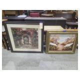2 Pcs - Framed Wall Art 34"x33" & smaller