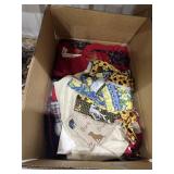 Box of Assorted Fabric