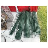 6 - Partial Rolls Green Plastic Net Fencing