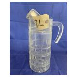 Clear Glass Water Pitcher