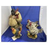 5 - Chicken/Rooster Figurines