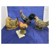 4 - Chicken/Rooster Figurines