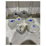 7 Pcs - Assorted Candy Dishes w/Lids & More