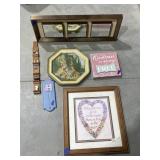 Framed Mirror 10"x25"- Mini Figurines & More