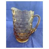 Pink Glass Pitcher