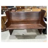 Wood Church Pew 50"L x 23"W x 35"H