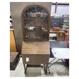 2-Drawer Secretary w/Display Hutch