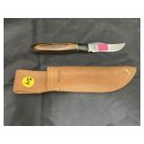 Anza 3" Fixed Blade Knife in Leather Sheath