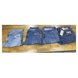 4 pr Jeans 1 New Red Ranch 44x30 3 44x34 Saddlebrd