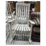 White Wooden Rocking Chair
