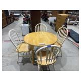 Round Drop Leaf Dining Table 39"Dia