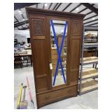 Mirrored Door Armoire 45"L x 20"W x 79"H