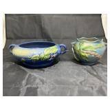 2 - Roseville Handled Planters