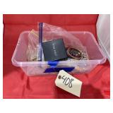Assorted Fashion Jewelry in Plastic Tote